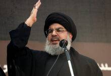 File Photo: Lebanon's Hezbollah Leader Sayyed Hassan Nasrallah Addresses His Supporters During A Religious Procession To Mark Ashura In Beirut's Suburbs