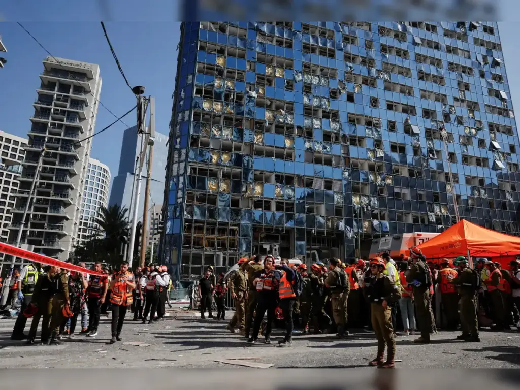 Iran Strikes Israeli Stock Exchange Building In Tel Aviv Watch Video